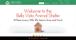 Desktop Screenshot of bellavista-animalshelter.org