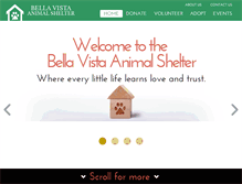 Tablet Screenshot of bellavista-animalshelter.org